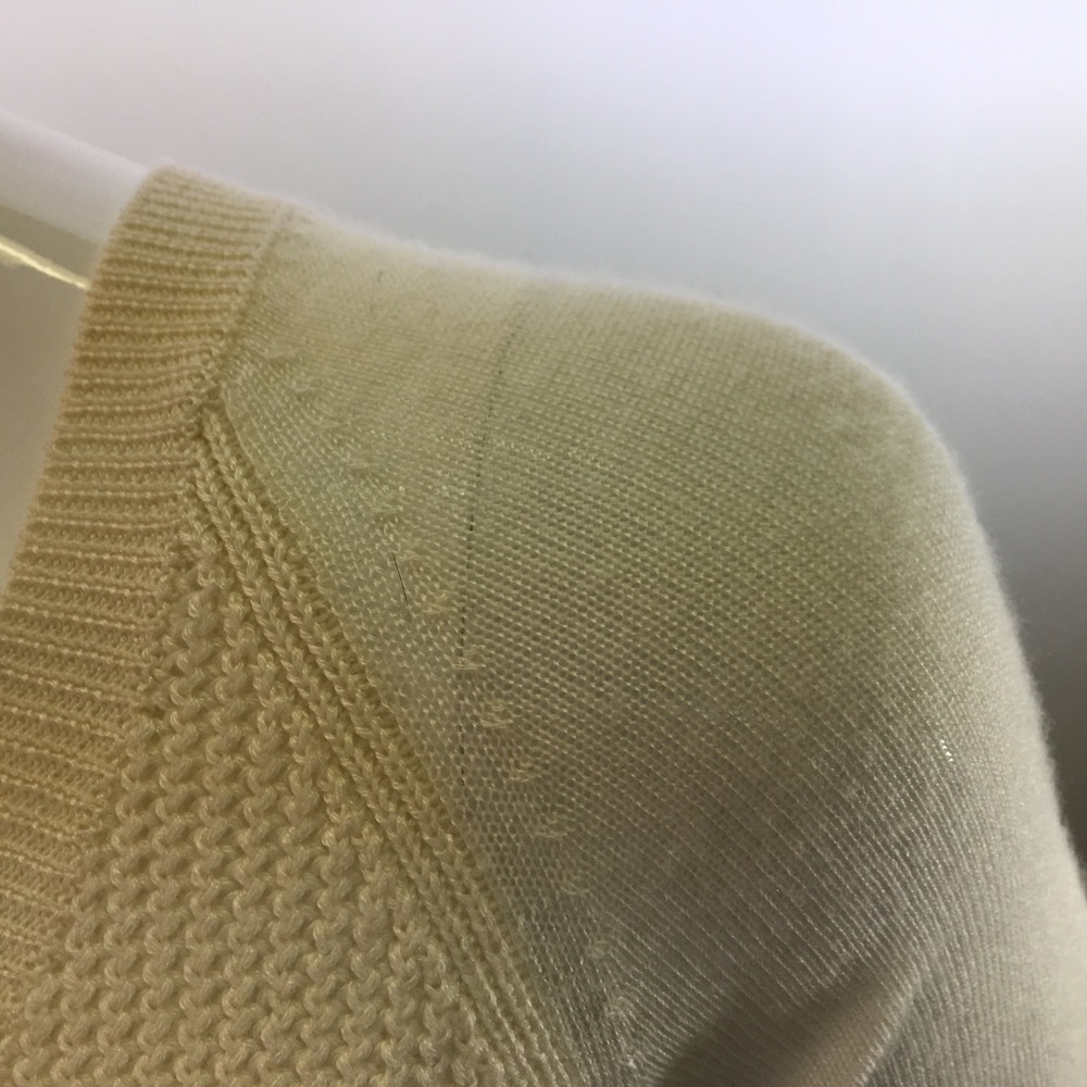 Loro Piana Cream White Cashmere Silk Blend Sweater - Picture 5 of 8